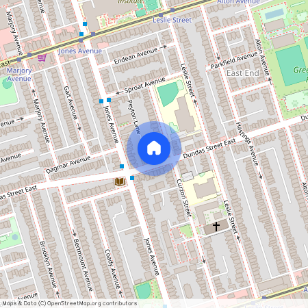 1450 Dundas St E near Dundas St E & Jones Ave, Toronto, Toronto, Toronto, M5A 2Z6