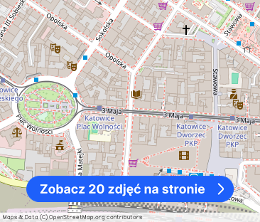 Kawalerka w centrum Katowic z antresolą i balkonem od 31.05 bez prow - Zdjęcie 1
