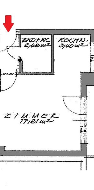 1-Zimmer-Wohnung im Erdgeschoss mit Balkon - Photo 1