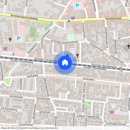 Velp-Zuid beneden spoorlijn, 6882 AE, Zuider Parallelweg, Velp