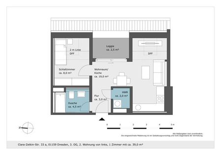 Neubau! Gemütliche 1,5-Zimmer-Wohnung mit Loggia! - Photo 2