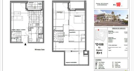 Sans frais d'agence, ni garant T3 duplex neuf à Mérignac soleil - Photo 2