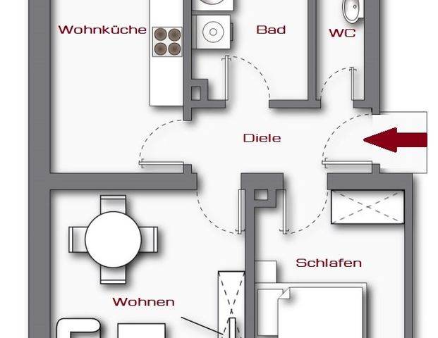 Nordstadtliebe!Schöne 2-Zi. Wohnung mit coolem Innenhof! - Foto 1