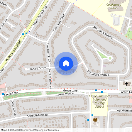 Neville Road, Castle Bromwich, Birmingham, West Midlands, B36