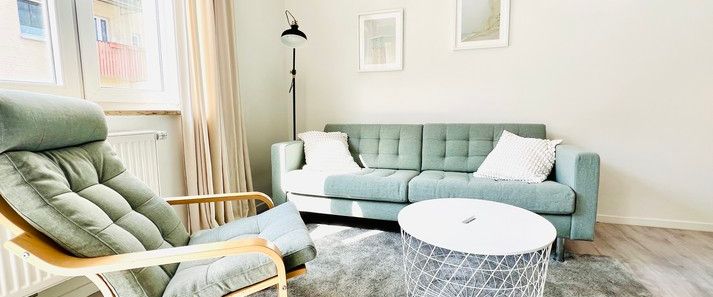 Voll möblierte, modern eingerichtete 3-Zimmer-Wohnung mit Balkon in Schoppershof - Photo 1