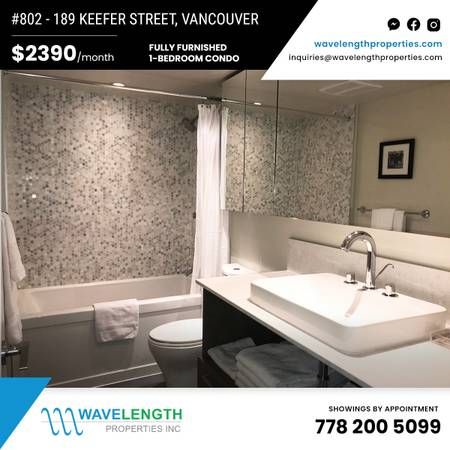 FULLY FURNISHED 1-BEDROOM CONDO FOR RENT IN DOWNTOWN VANCOUVER - Photo 1