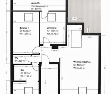 Freundliche Dachgeschosswohnung in zentraler Lage - Foto 1