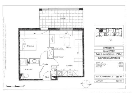 Location Appartement 2 pièces 38m² LAUNAGUET 31140 - Photo 5