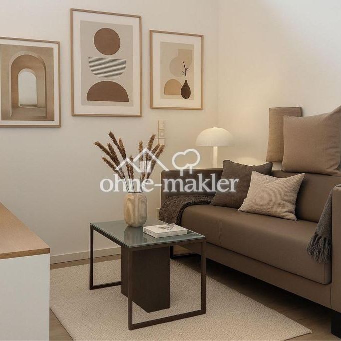 Erstbezug im Neubau: Möblierte 1-Zimmer-Wohnung mit Einbauküche und Waschmaschine - Photo 1