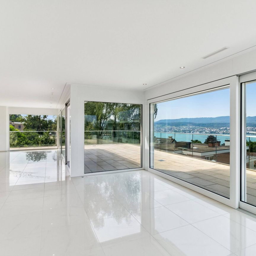 Exklusive Attika-Terrassenwohnung mit Traumaussicht auf den Zürichsee und Cheminée - Photo 1