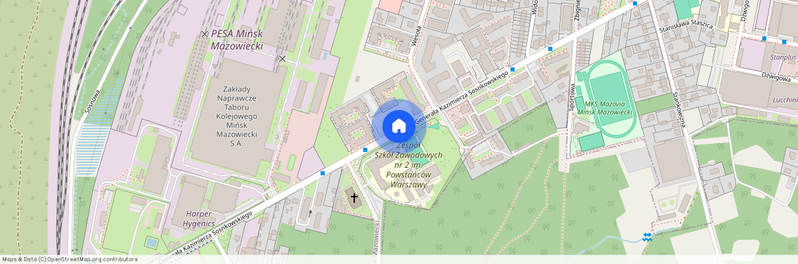 ul. gen. Kazimierza Sosnkowskiego, Mińsk Mazowiecki, miński, mazowieckie