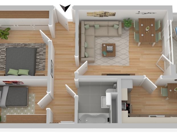 - Zimmerwohnung, 18106 Rostock - Schmarl - Foto 1