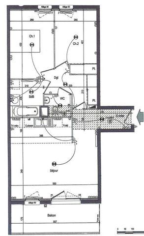 Location Appartement 3 pièces 65m² ST HERBLAIN 44800 - Photo 3