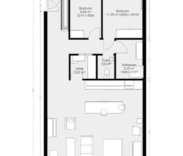 Appartement te huur - Photo 2