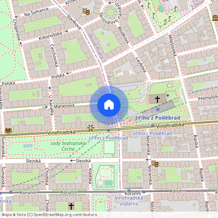 náměstí Jiřího z Poděbrad, Praha 3 - Vinohrady