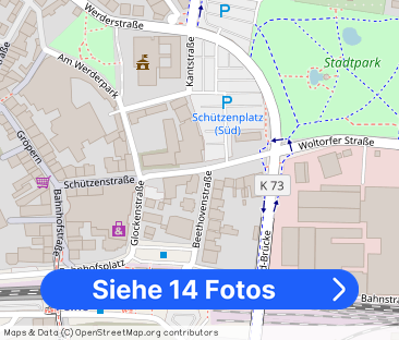 Peine/City-Lage - gepflegte 3 -Zimmerwohnung, Kamin und Dachterrasse - Foto 1