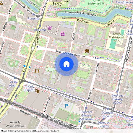 ul. Tadeusza Kościuszki, Przedmieście Świdnickie, Stare Miasto, Wrocław, dolnośląskie