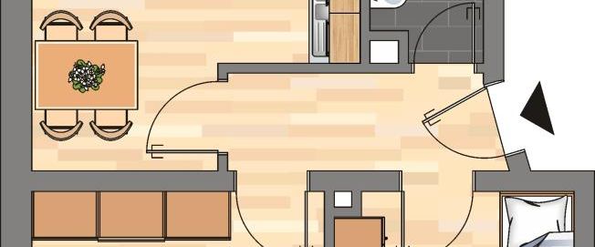 Demnächst frei! 2-Zimmer-Wohnung in Kiel - Foto 1