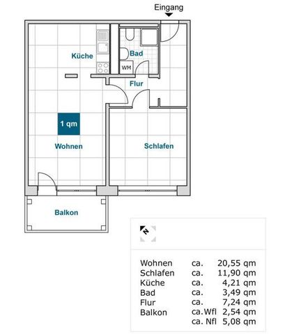 Mitten drin statt nur dabei: individuelle 2-Zimmer-Wohnung - Photo 5