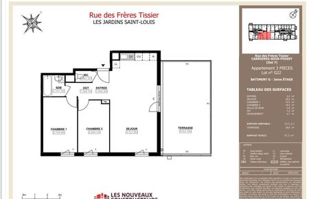 location Appartement T3 DE 61.5m² À CARRIERES SOUS POISSY - Photo 5