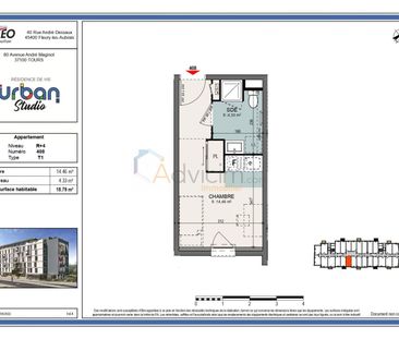 F 1 neuf de 18.57 m² avec PARKING - Photo 1