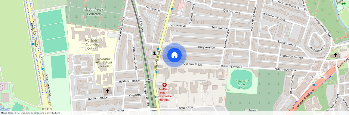 6 bedroom Student Terraced House to rent in Osborne Avenue, Jesmond, Newcastle upon Tyne