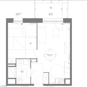 Location appartement 2 pièces - 42.22m² à Croix (59170) - Photo 3