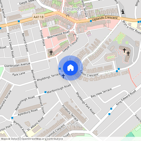Gwydr Crescent, Uplands, Swansea