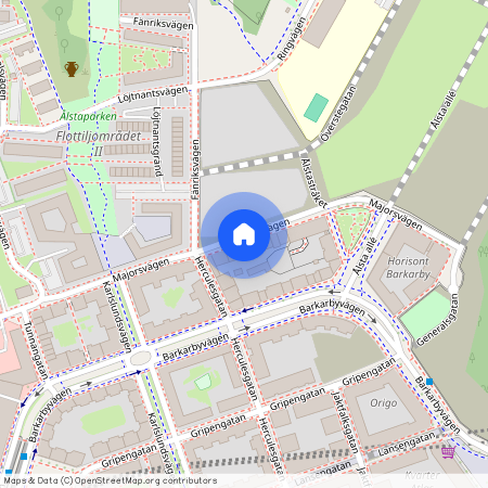 Majorsvägen 22B, Barkarbystaden