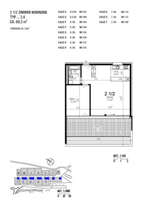2.5 Zimmer, 69 m², 6. Stock - Photo 1