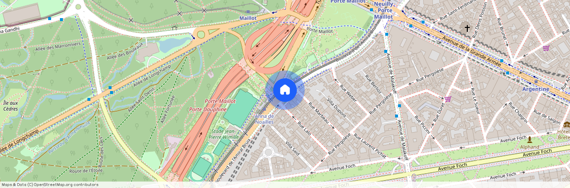 Rue Weber entre Rue Pergolese et Boulevard de l' Amiral Bruix 75116 Paris (16e arrondissement)