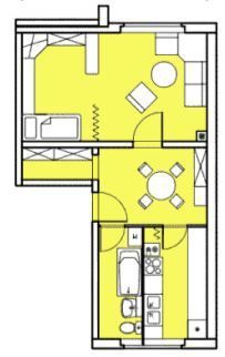 Gemütliche und frisch renovierte 1-Raumwohnung sucht neue Mieter*innen! - Foto 1