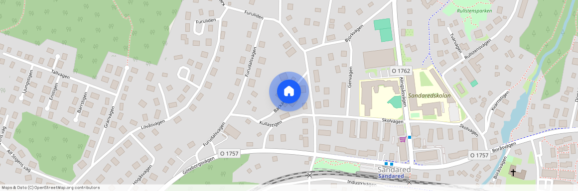 Bäckängsvägen, Sandared