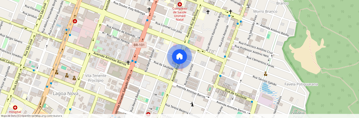 Avenida Rui Barbosa, Lagoa Nova, Natal, RN, 59056300