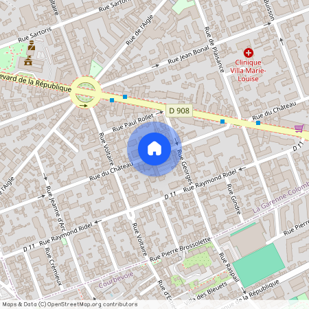 Rue du Château, Francja, La Garenne-Colombes