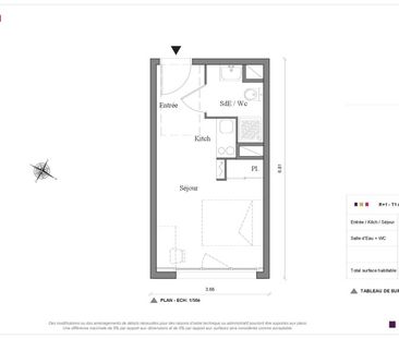 Location Appartement 1 pièce 19m² AUZEVILLE TOLOSANE 31320 - Photo 2