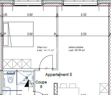 2.5 Zimmer, 54 m², EG - Photo 3