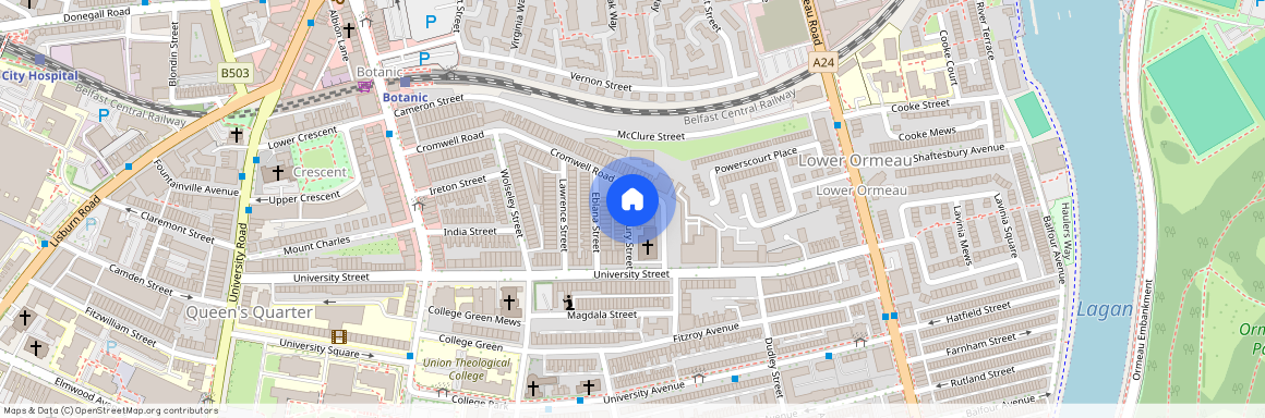 Great Apartment, 5a Canterbury Street, Queens Botanic Area, Belfast, BT7 1LB