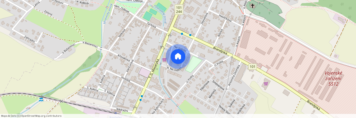 Na Sídlišti, Kostelec nad Labem, okres Mělník