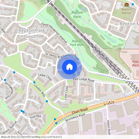 Harry Saunders Lane, Repton Park, Ashford, TN23