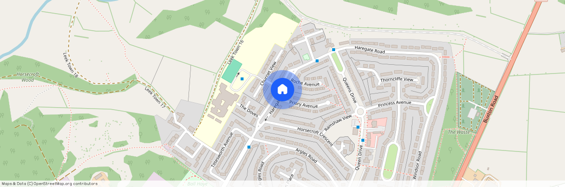 Haregate Road, Leek, ST13