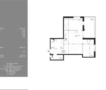 Location Appartement 3 pièces 59m² BLAGNAC 31700 - Photo 2