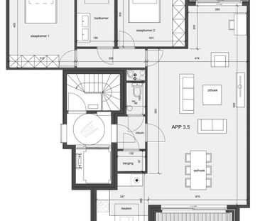 Modern appartement met 2 slaapkamers ... - Foto 1