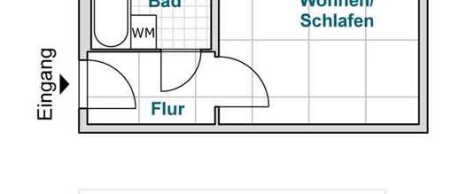 Schicke Einbauküche in dieser 1 Zimmer Wohnung. - Foto 1