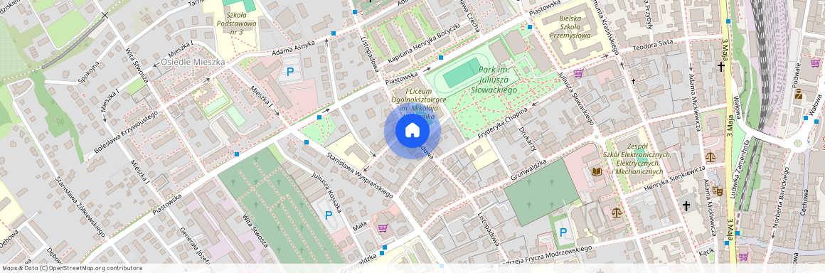 ul. Listopadowa, Górne Przedmieście, Bielsko-Biała, śląskie