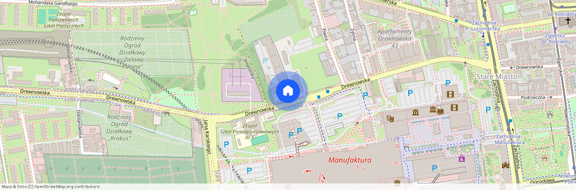 ul. Drewnowska 77, Stare Miasto, Bałuty, Łódź, łódzkie