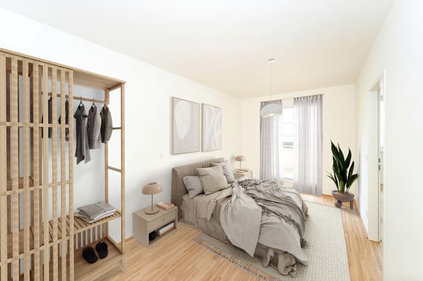 Sonnige 3-Zimmer-Wohnung mit Balkon - Erstbezug - zu mieten in 1020 Wien - Photo 1