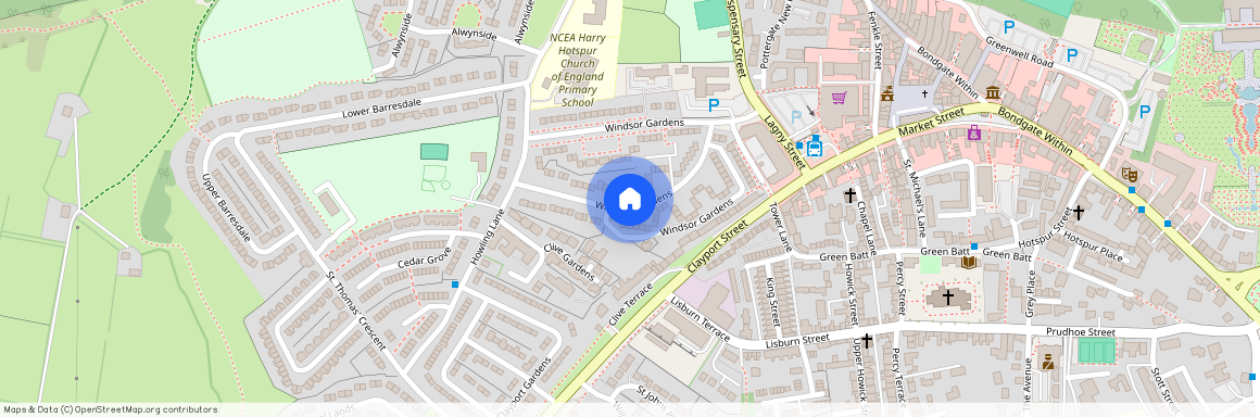 Windsor Gardens, Alnwick