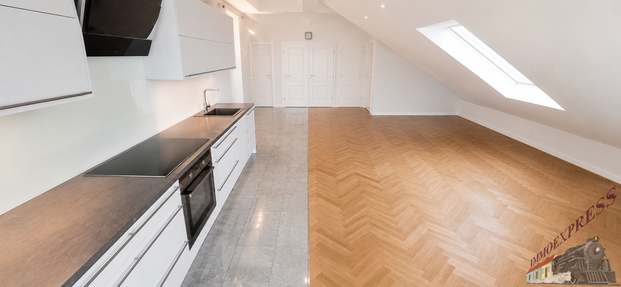Helle Dachgeschoßwohnung mit großzügiger Terrasse, inkl. Heizkosten, unbefristet zu mieten, Lift im Haus - Photo 1