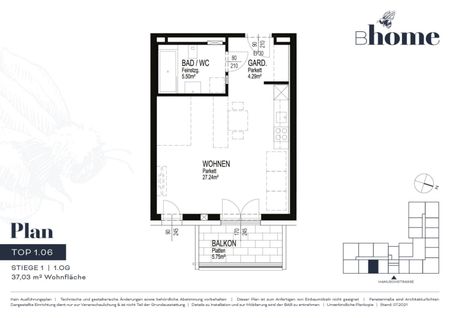 Moderne 1-Zimmer-Wohnung mit großzügigem Balkon in Linzer Zentrumslage zu vermieten! - Photo 2